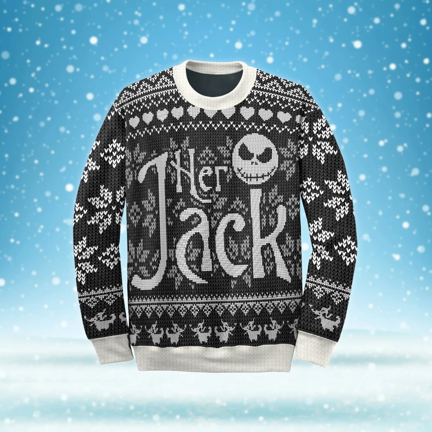 Her Jack and His Sally ugly Christmas Sweater 4 Her Jack and His Sally ugly Christmas Sweater