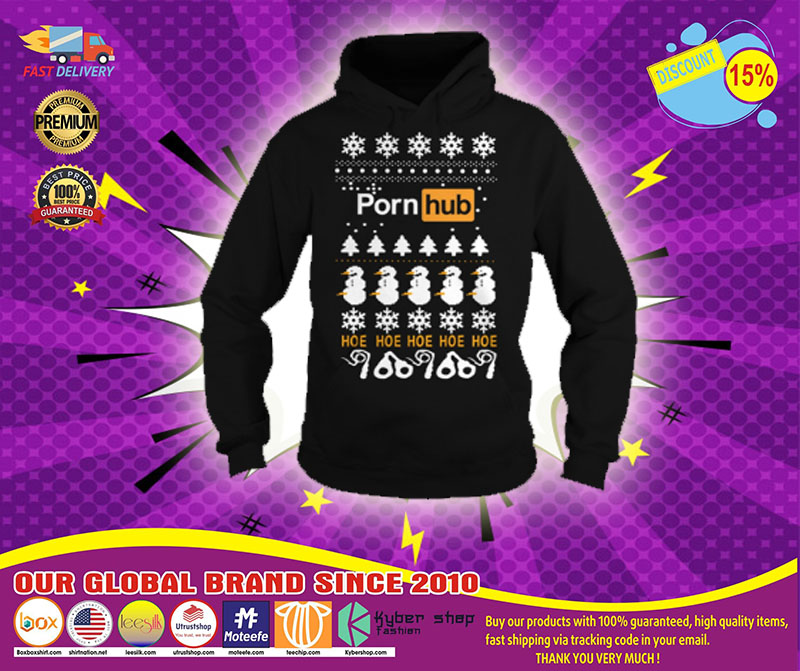 Pornhub Hoe Hoe Hoe 3D Christmas hoodie 5 Pornhub Hoe Hoe Hoe D Christmas hoodie