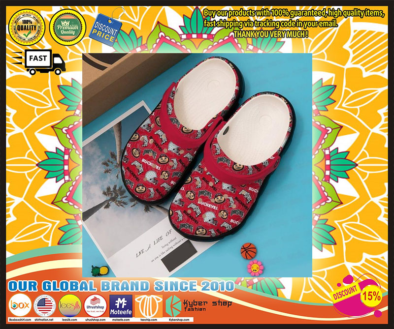 Ohio States Buckeyes croc shoes crocband 4 Ohio States Buckeyes croc shoes crocband