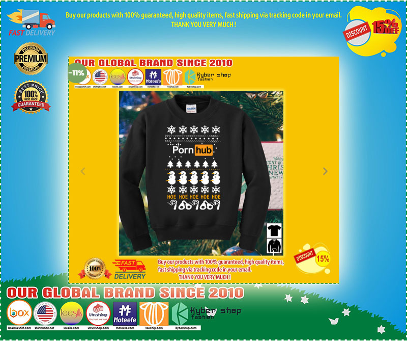 Pornhub Hoe Hoe Hoe 3D Christmas Sweater 3 Pornhub Hoe Hoe Hoe D Christmas Sweater