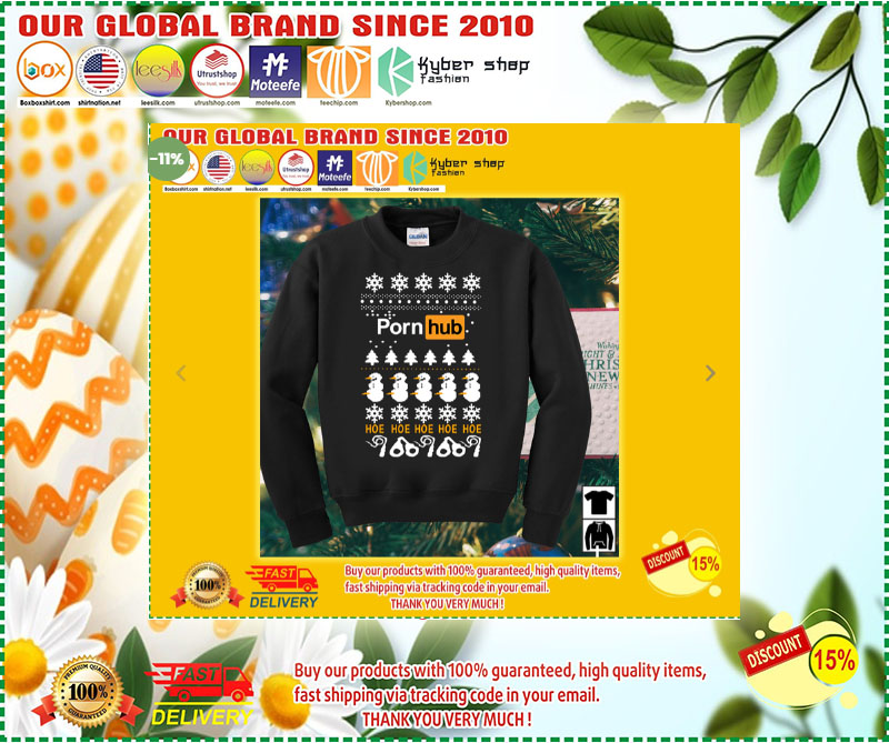 Pornhub Hoe Hoe Hoe 3D Christmas Sweater 4 Pornhub Hoe Hoe Hoe D Christmas Sweater