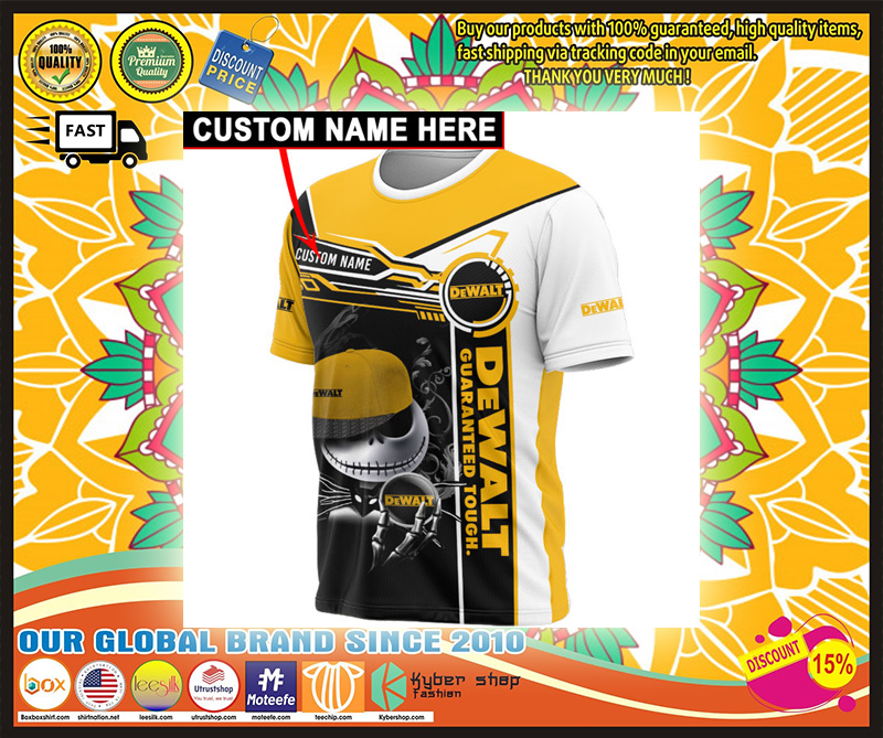 Jack Skellington Dewalt guaranteed tough hoodie custom name 3 Jack Skellington Dewalt guaranteed tough hoodie custom name and T shirt