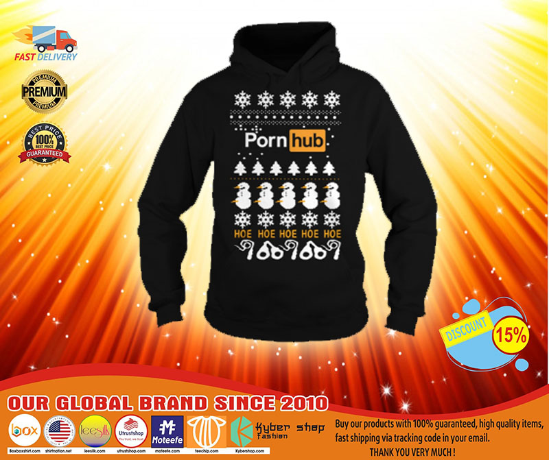 Pornhub Hoe Hoe Hoe 3D Christmas hoodie 3 Pornhub Hoe Hoe Hoe D Christmas hoodie