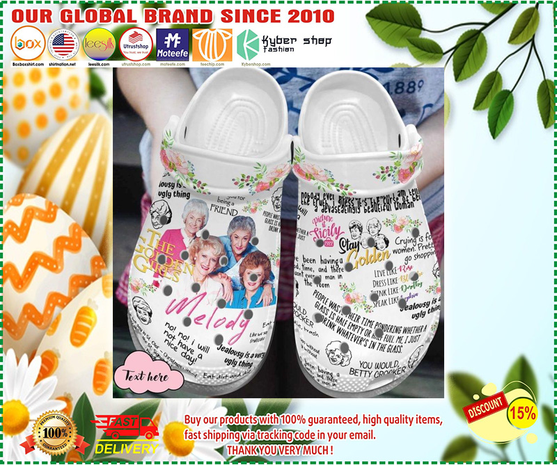 Golden girl Stay golden croc shoes crocband clog 3 Golden girl Stay golden croc shoes crocband clog