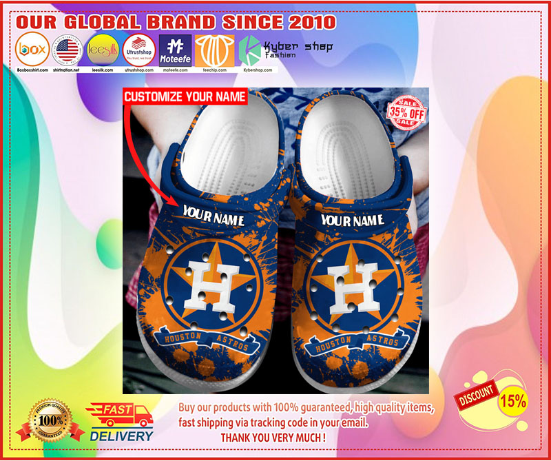 Houston Astros croc shoes crocband 2 Houston Astros croc shoes crocband