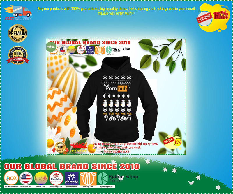 Pornhub Hoe Hoe Hoe 3D Christmas hoodie 3 Pornhub Hoe Hoe Hoe D Christmas hoodie