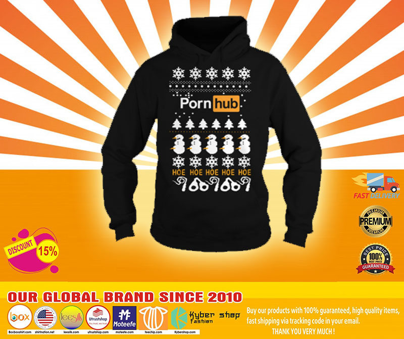 Pornhub Hoe Hoe Hoe 3D Christmas hoodie 2 Pornhub Hoe Hoe Hoe D Christmas hoodie