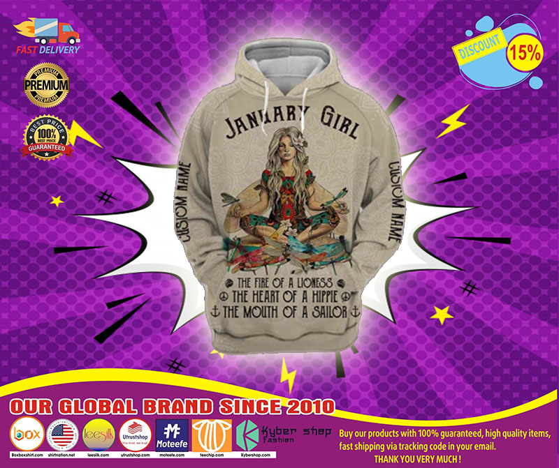 January Yoga Girl 3D hoodie 5 January Yoga Girl D hoodie