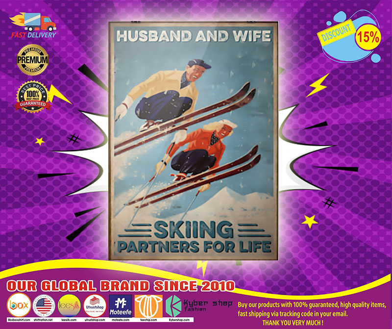 Poster Husband and wife skiing partners for life 5 Poster Husband and wife skiing partners for life