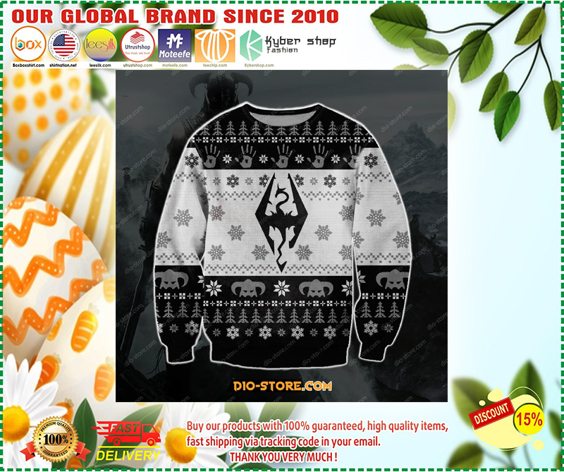 The elder scrolls skyrim knitting pattern 3D print ugly sweater 4 The elder scrolls skyrim knitting pattern D print ugly sweater