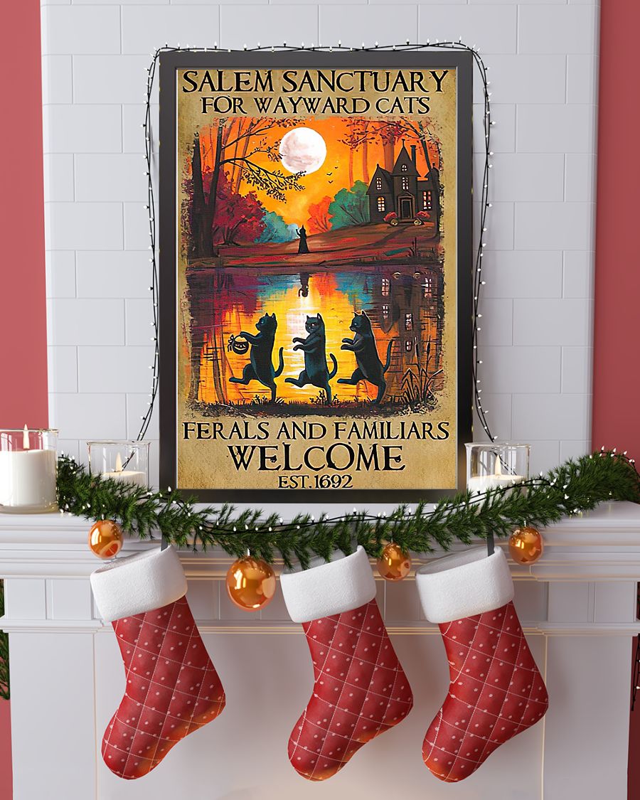 Halloween Salem sanctuary for wayward cats ferals and familiars poster 3 Halloween Salem sanctuary for wayward cats ferals and familiars poster