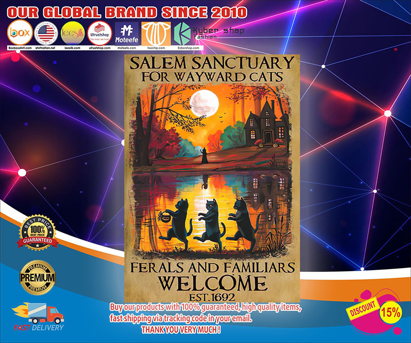Salem sanctuary for wayward cats ferals and familiars welcome poster 2 Salem sanctuary for wayward cats ferals and familiars poster
