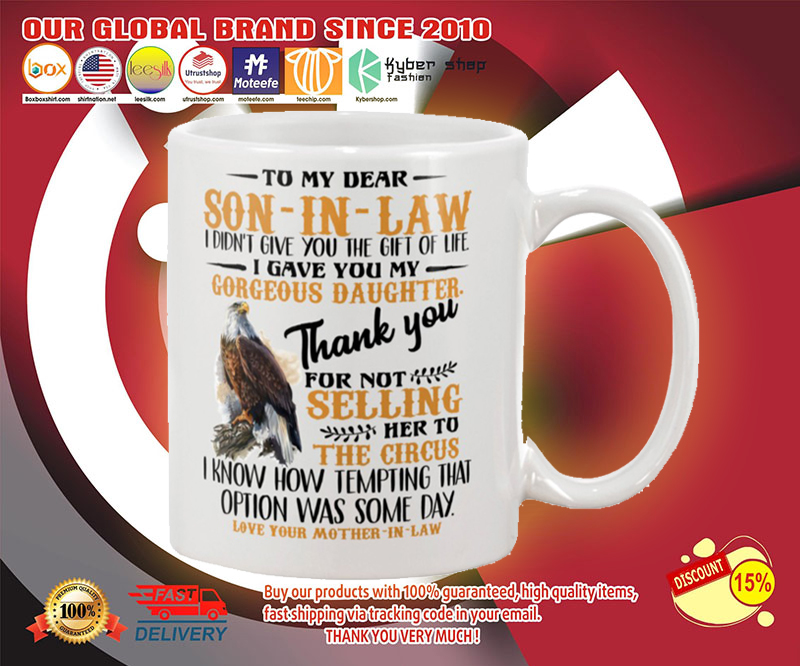 Eagle To my dear son in law mug 2 Eagle To my dear son in law mug