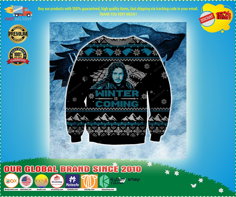 Winter Is coming knitting pattern 3D print ugly sweater 3 Winter Is coming knitting pattern D print ugly sweater