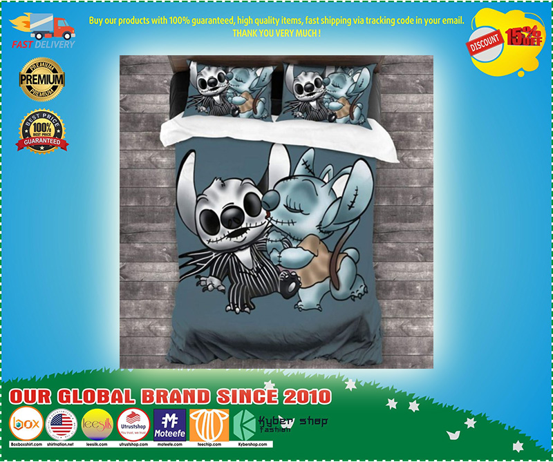 Stitch and angel Nightmare Before Xmas Bedding Set 4 Stitch and angel Nightmare Before Xmas Bedding Set