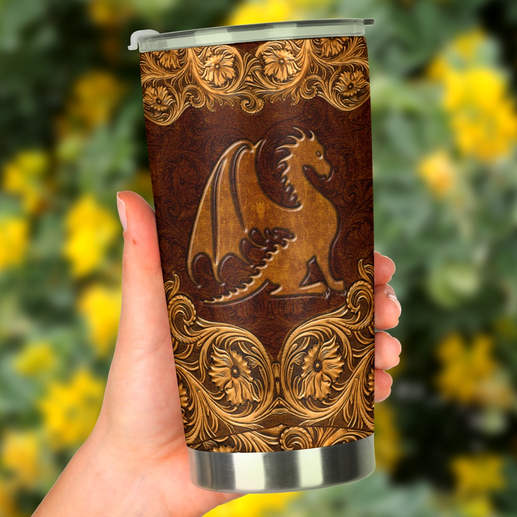 DRAGON FAUX LEATHER Tumbler 5 DRAGON FAUX LEATHER Tumbler