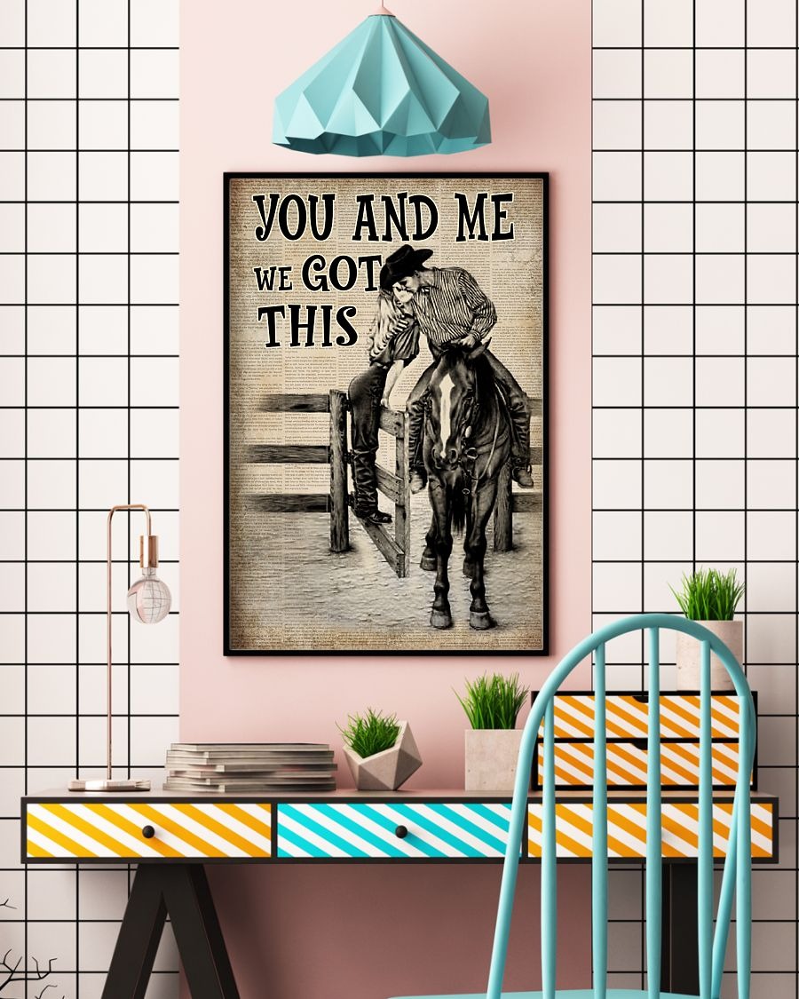 Racing couple You and me we got this poster 2 Racing couple You and me we got this poster
