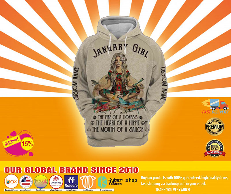 January Yoga Girl 3D hoodie 2 January Yoga Girl D hoodie
