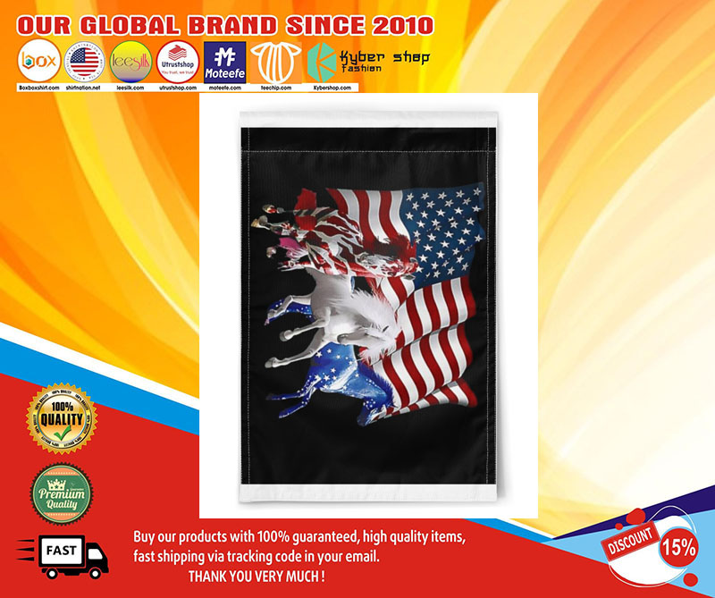 Horse American flag 4 Horse American flag