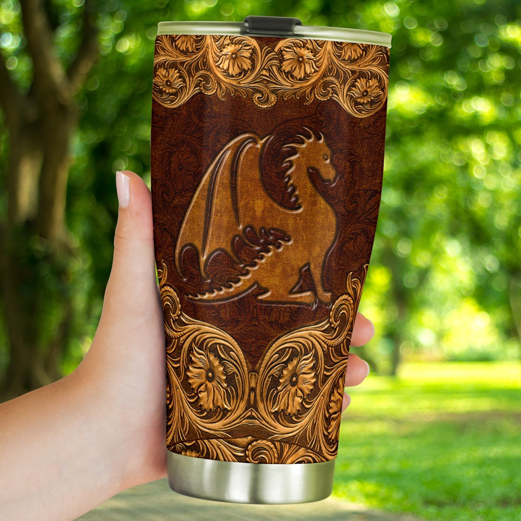 DRAGON FAUX LEATHER Tumbler 2 DRAGON FAUX LEATHER Tumbler
