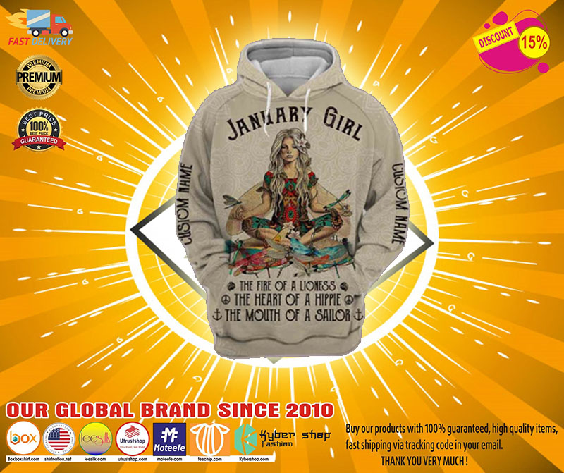 January Yoga Girl 3D hoodie 4 January Yoga Girl D hoodie