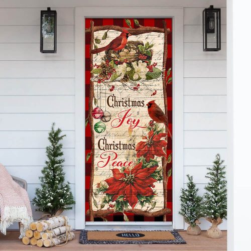 Christmas Joy Christmas Peace Door Cover 2 Christmas Joy Christmas Peace Door Cover