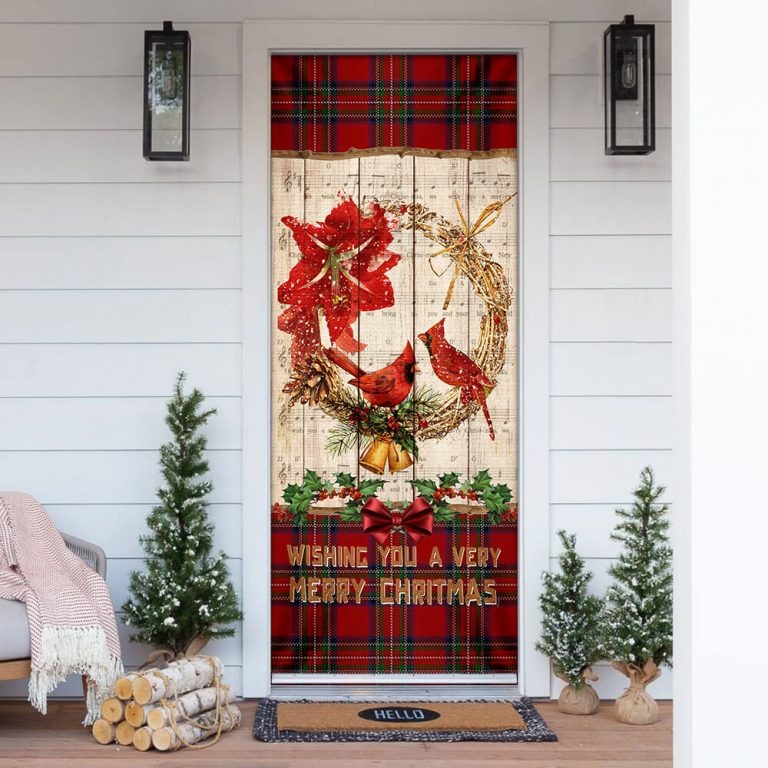 Wishing you a very merry chritmas Door Cover