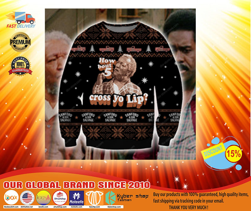 SANFORD AND SON UGLY CHRISTMAS SWEATER 3 SANFORD AND SON UGLY CHRISTMAS SWEATER