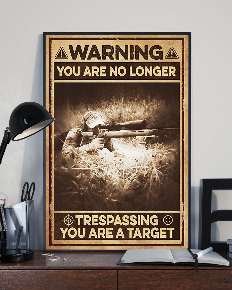 Warning you are no longer Trespassing you are a target poster 2 Guitar Assuming i’m just an old man poster