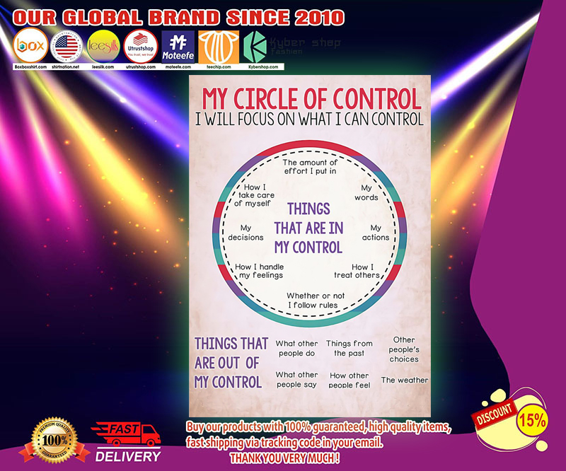 Social worker my circle of control I will focus on what I can control poster 4 Social Worker My circle of control I will focus on what I can control poster