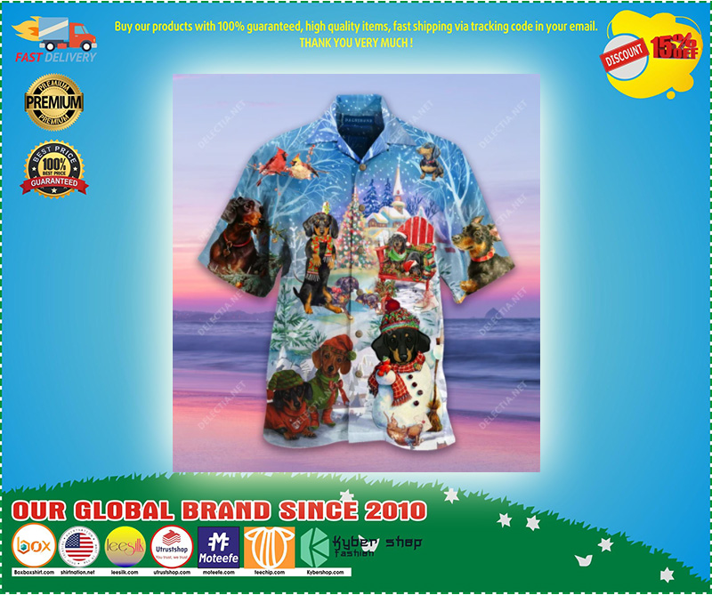 Dachshund Through The Snow Hawaiian Shirt 4 Dachshund Through The Snow Hawaiian Shirt