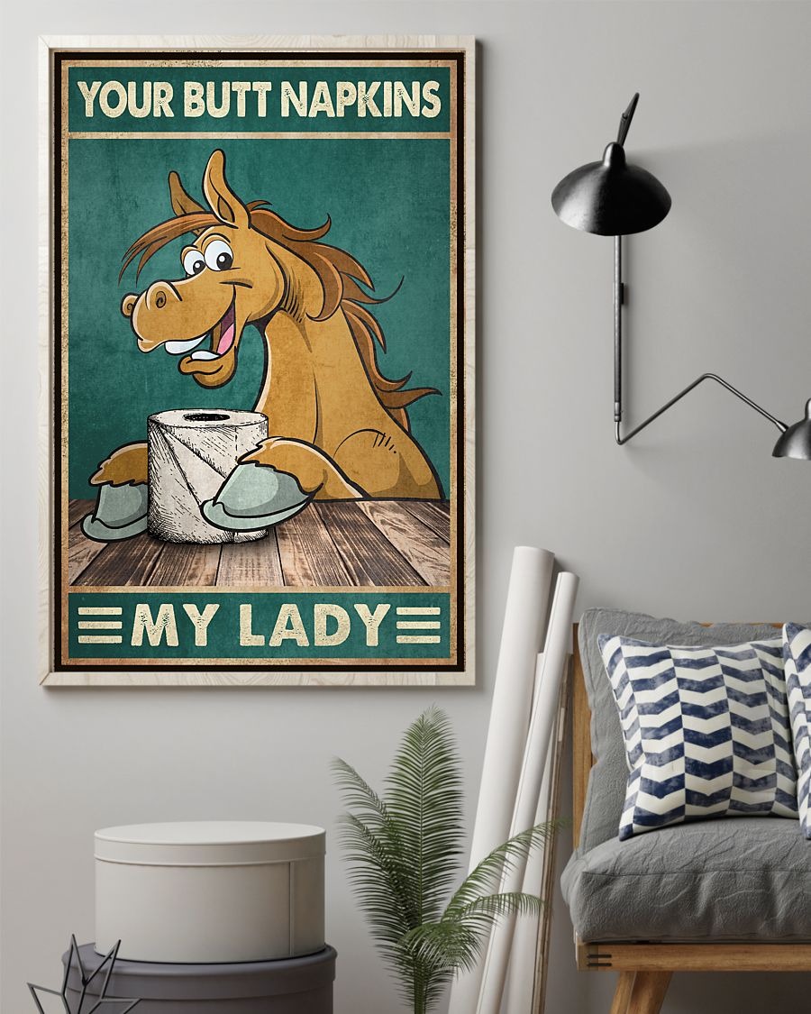 Horse butt napkins my lady poster 4 Horse butt napkins my lady poster
