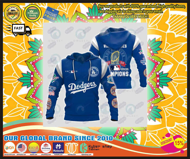 LA Dodgers world series champion 3D HOODIE 2 LA Dodgers world series champion D HOODIE