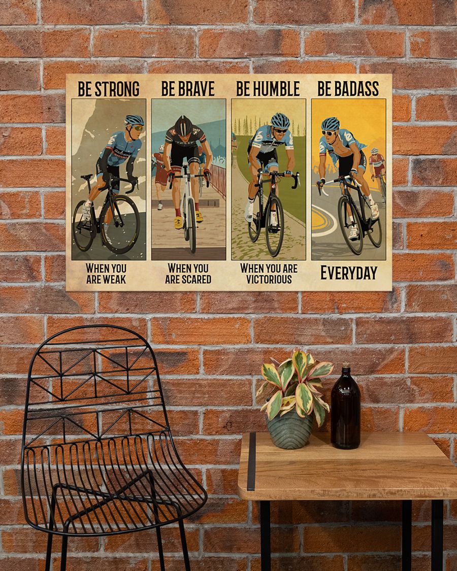 Poster Cycling Be Badass Everyday 2 Poster Cycling Be Badass Everyday