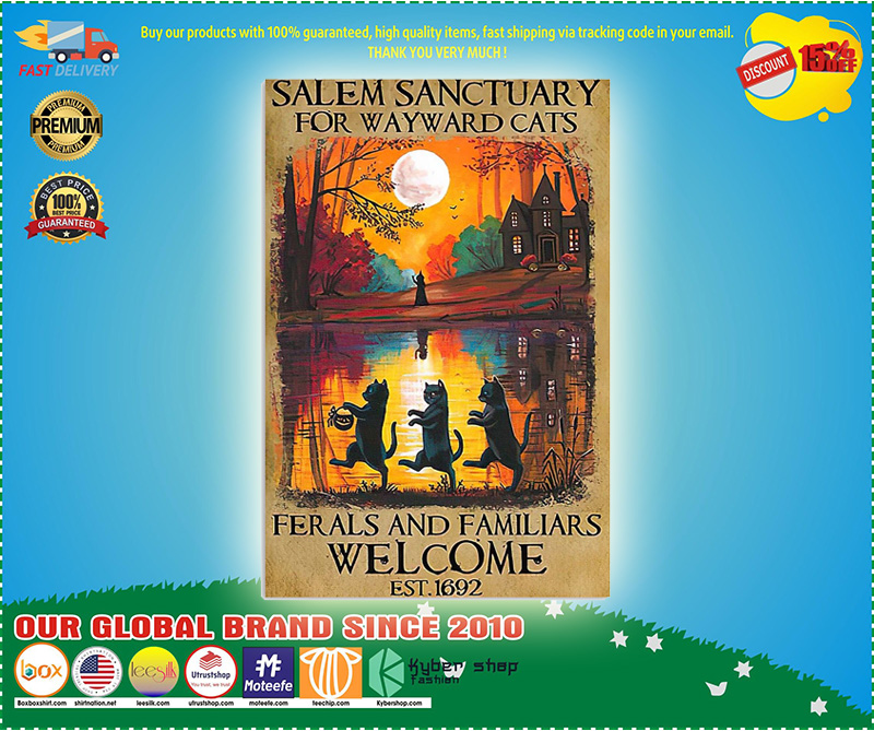 Halloween Salem sanctuary for wayward cats ferals and familiars poster 4 Halloween Salem sanctuary for wayward cats ferals and familiars poster