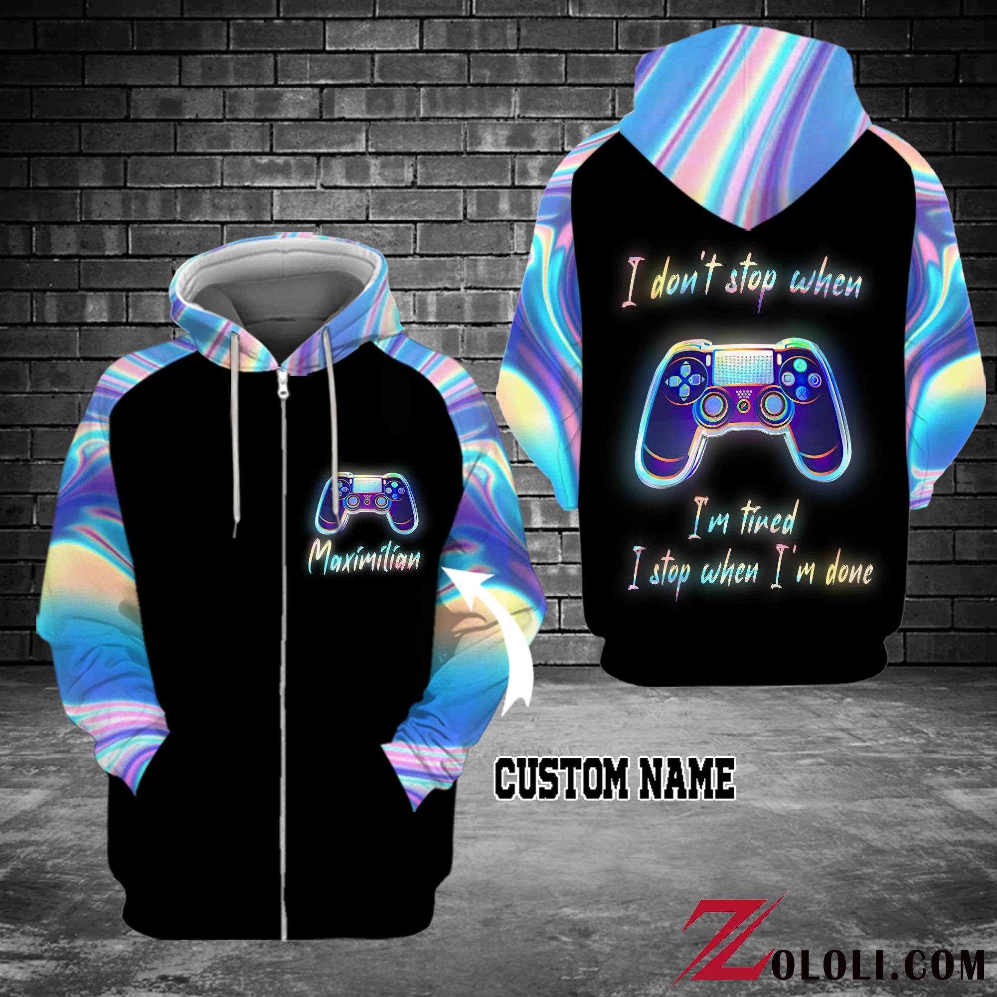 PlayStationIdon'tstopwhenI'mtiredIstopwhenI'mdoneDhoodie
