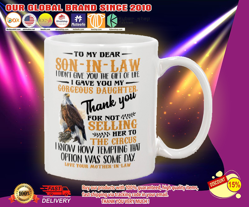 Eagle To my dear son in law mug 4 Eagle To my dear son in law mug
