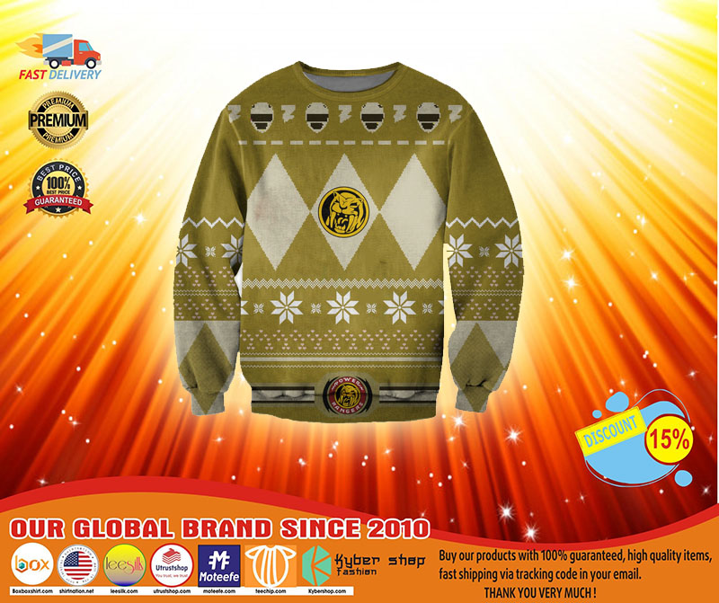 POWER RANGERS YELOW FILM KNITTING PATTERN UGLY CHRISTMAS SWEATER 3 POWER RANGERS YELOW FILM KNITTING PATTERN UGLY CHRISTMAS SWEATER