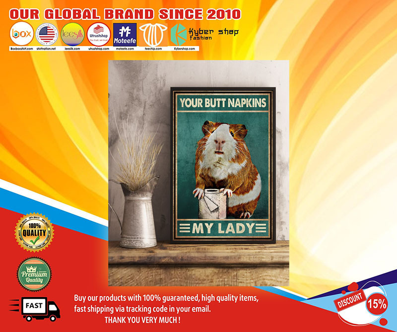 Guinea pig mouse your but napkins my lady poster 2 Guinea pig mouse your but napkins my lady poster