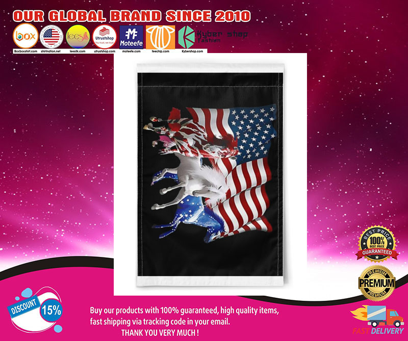 Horse American flag 3 Horse American flag