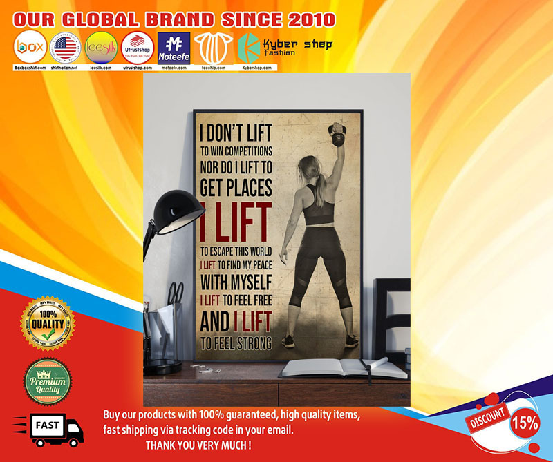 Girl I don't lift to win competitions nor do I lift to get places poster 4 Girl I dont lift to win competitions nor do I lift to get places poster