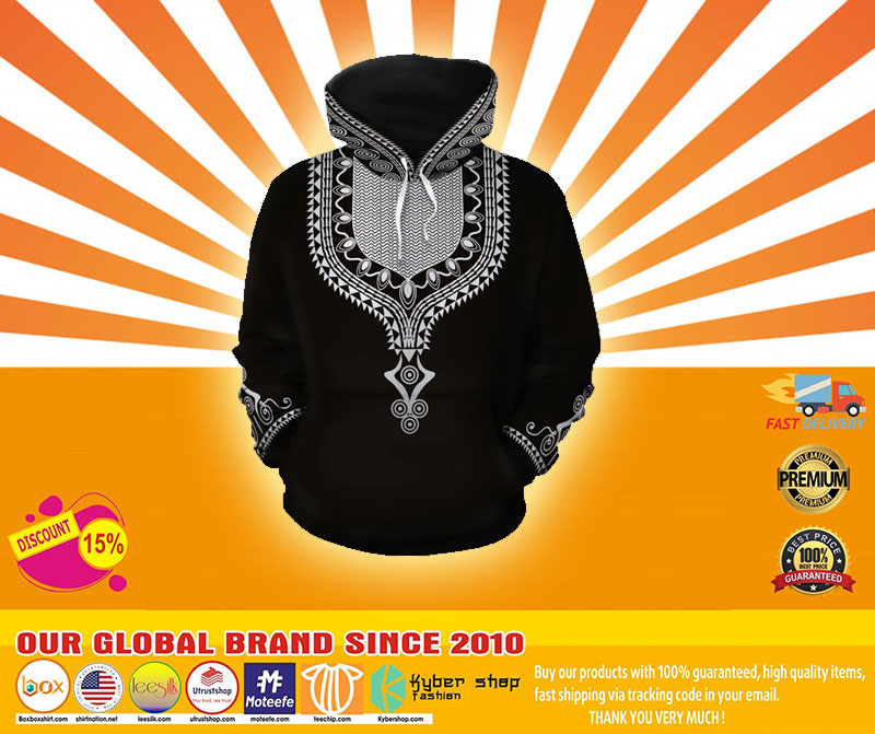 DASHIKI COLOR BLACK ALL-OVER HOODIE 2 DASHIKI COLOR BLACK ALL OVER HOODIE