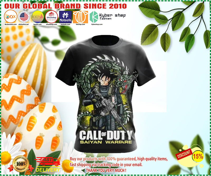 Dragon Ball call of duty saiyan warfare 3 Dragon Ball call of duty saiyan warfare and T shirt