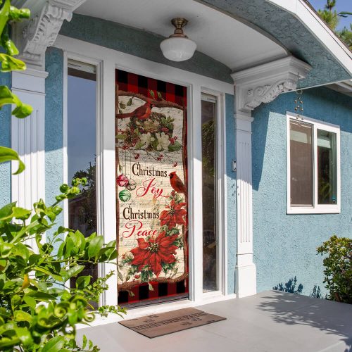 Christmas Joy Christmas Peace Door Cover 3 Christmas Joy Christmas Peace Door Cover