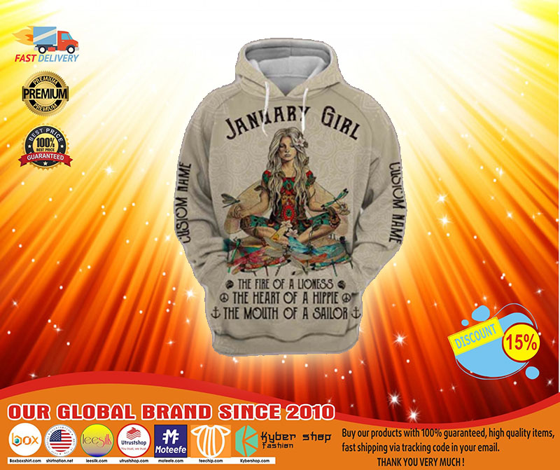 January Yoga Girl 3D hoodie 3 January Yoga Girl D hoodie