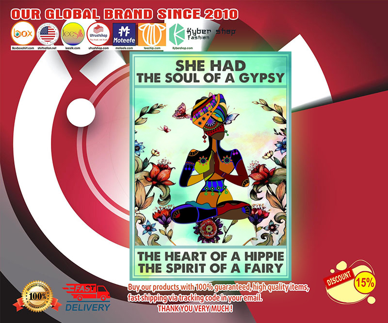 Black girl She had the soul of a gypsy the heart of a hippie the spirit of a fairy poster 2 Black girl She had the soul of a gypsy the heart of a hippie the spirit of a fairy poster