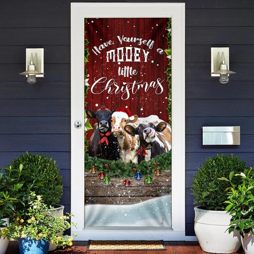 Cattle Christmas Door Cover 5 Cattle Christmas Door Cover