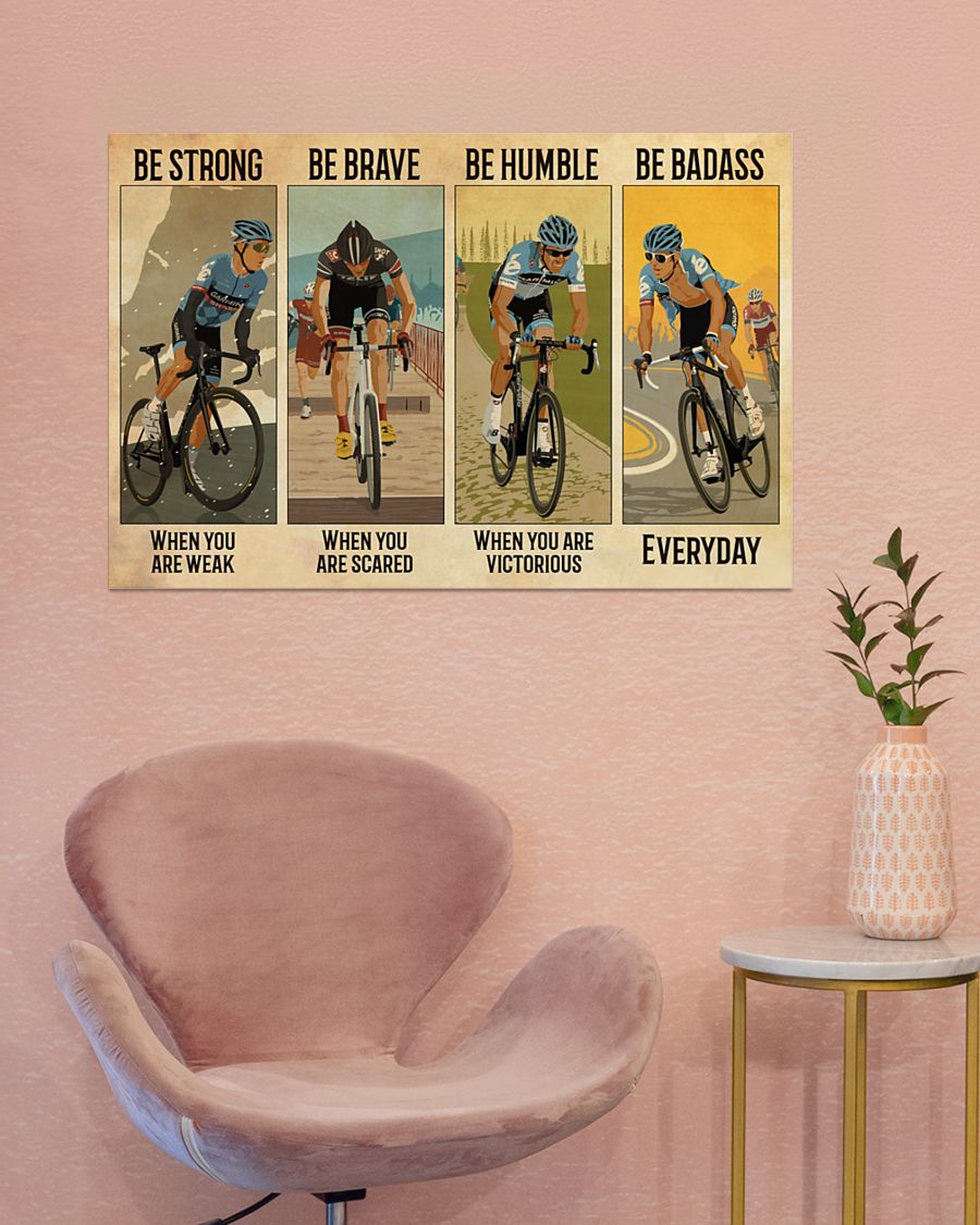 Poster Cycling Be Badass Everyday 3 Poster Cycling Be Badass Everyday