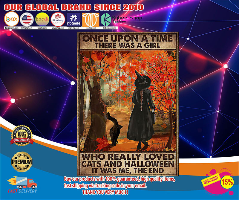 Once upon a time there was a girl who really loved cats and halloween poster 2 Once upon a time there was a girl who really loved cats and halloween poster