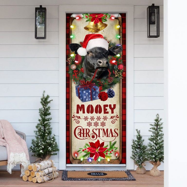 Mooey Christmas Door Cover